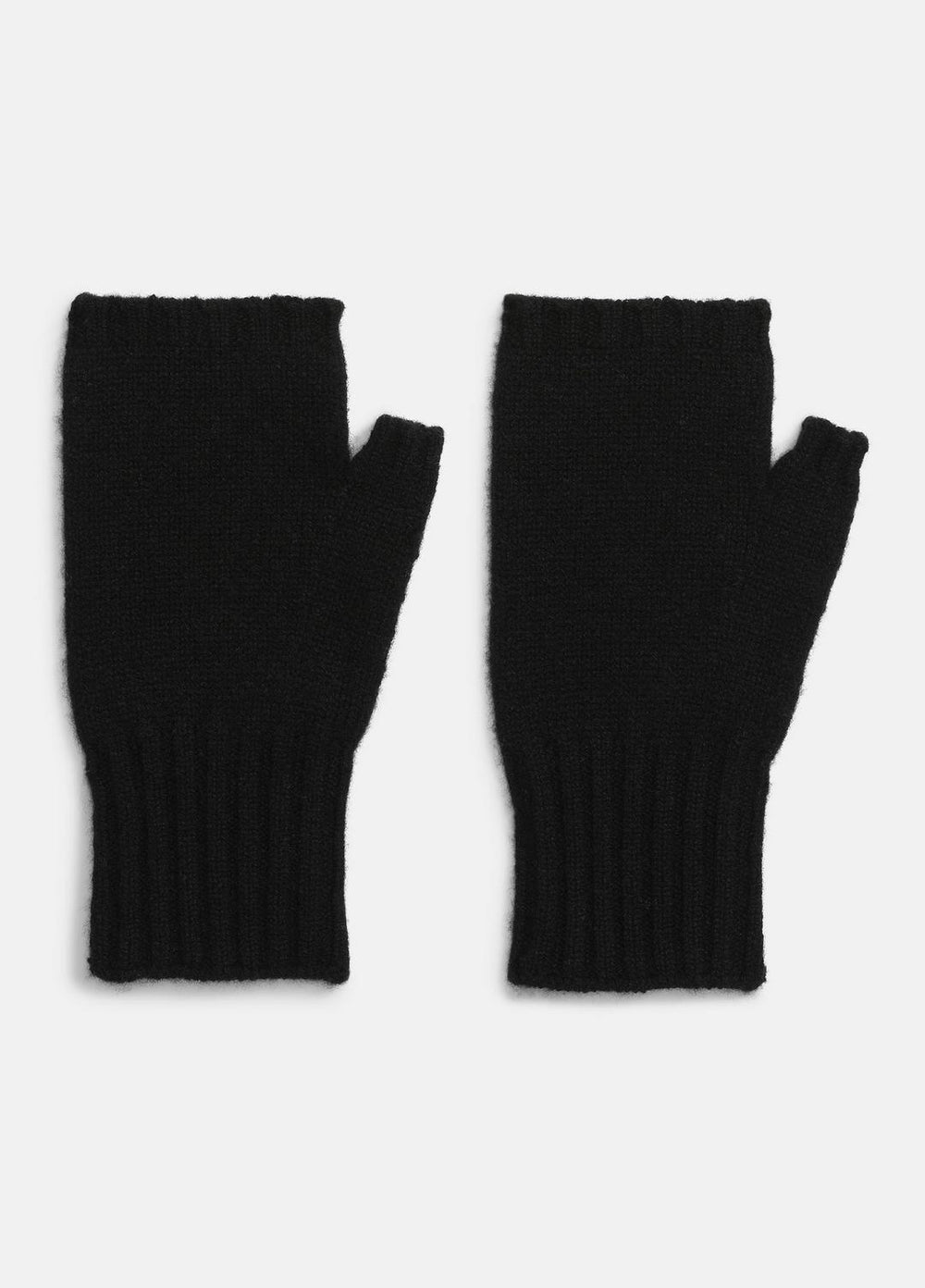 Cashmere Hand Warmers in Gloves - BLACK