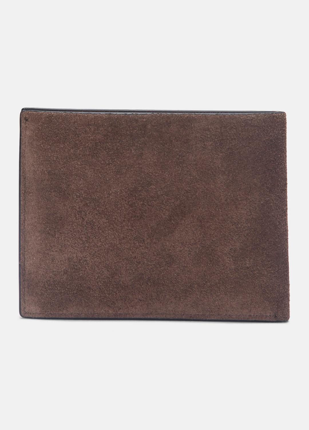 Suede Bifold Wallet in Bags - CHOCOLATE