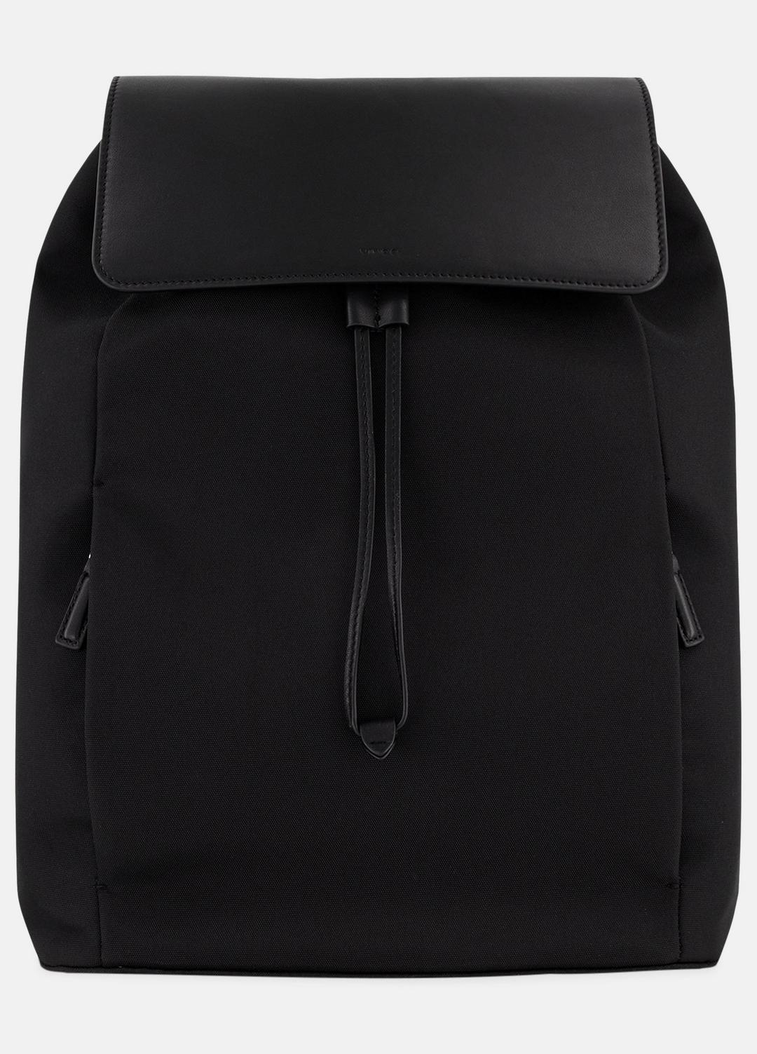 Drayton Nylon Flap Backpack in Bags - BLACK