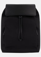 Drayton Nylon Flap Backpack in Bags - BLACK