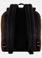 Drayton Suede Flap Backpack in Bags - CHOCOLATE