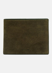 Suede Bifold Wallet in Bags - DRIVER GREEN