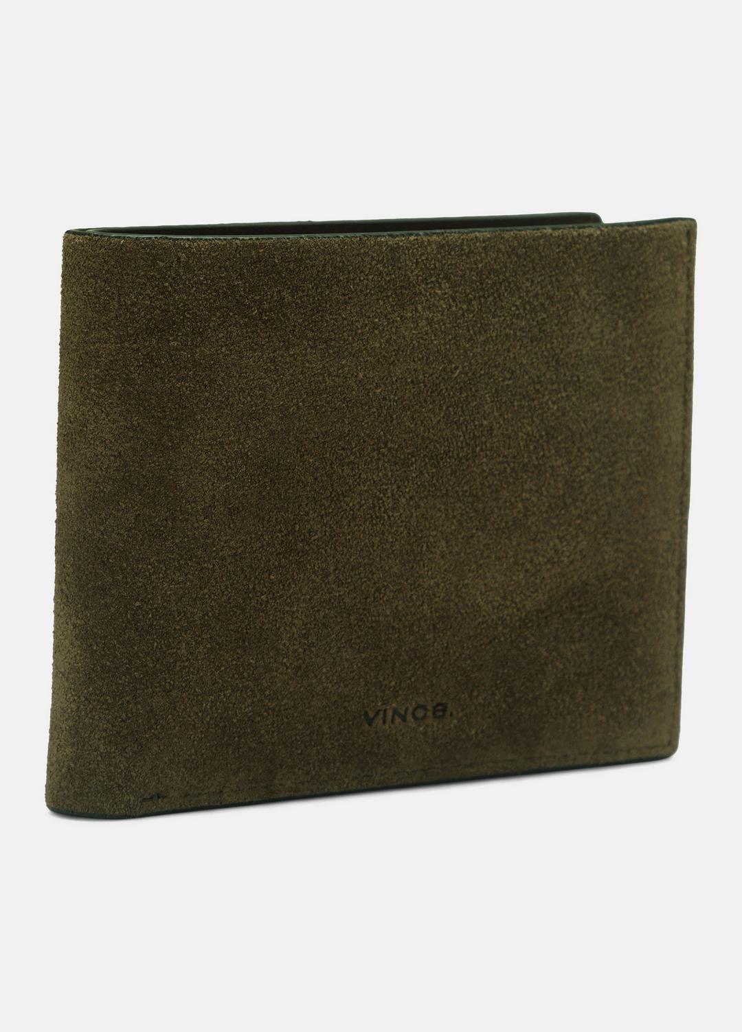 Suede Bifold Wallet in Bags - DRIVER GREEN