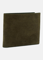 Suede Bifold Wallet in Bags - DRIVER GREEN