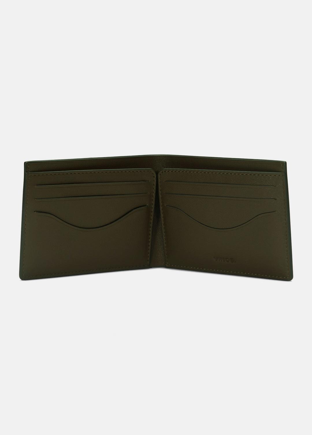 Suede Bifold Wallet in Bags - DRIVER GREEN