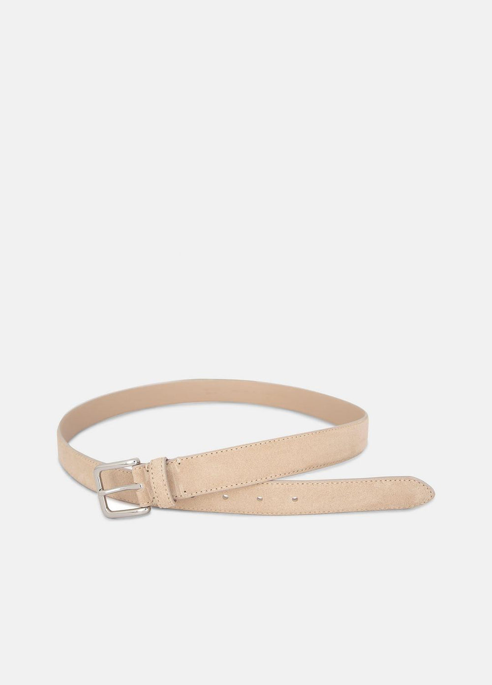 Men's 30mm Stitched Suede Belt in Belts - NEW CAMEL