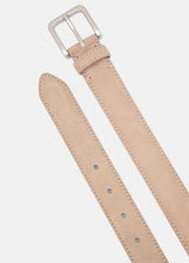 Men's 30mm Stitched Suede Belt in Belts - NEW CAMEL