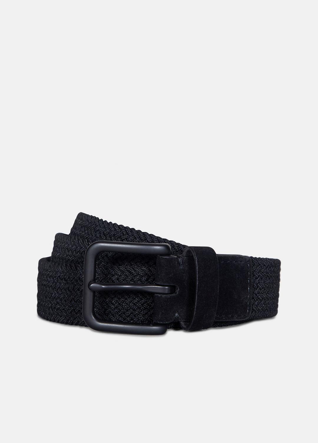 Men's 32mm Stretch-Woven Belt in Belts - BLACK