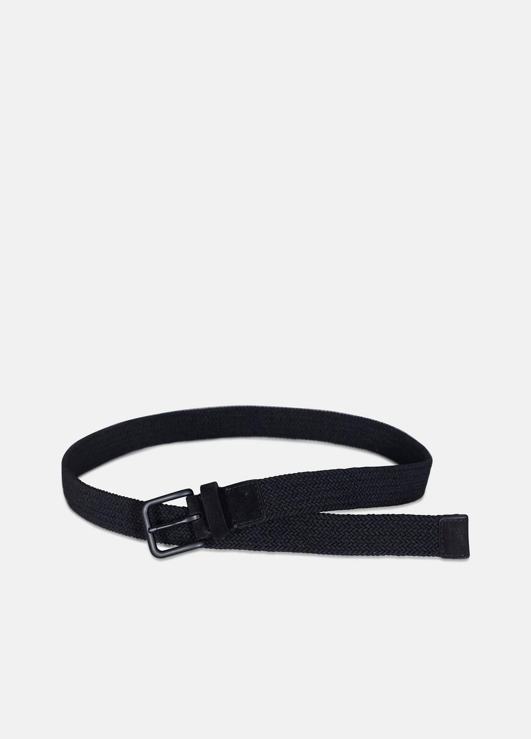 Men's 32mm Stretch-Woven Belt in Belts - BLACK