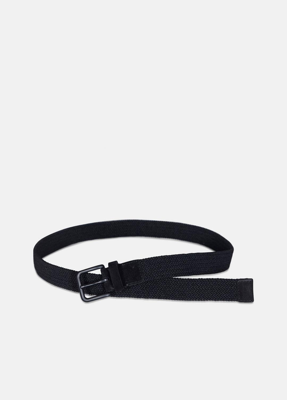 Men's 32mm Stretch-Woven Belt in Belts - BLACK