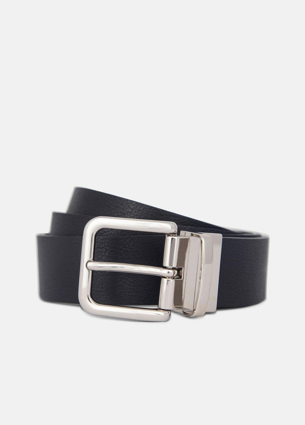 Men’s 32mm Reversible Leather Belt in Belts - BLACK