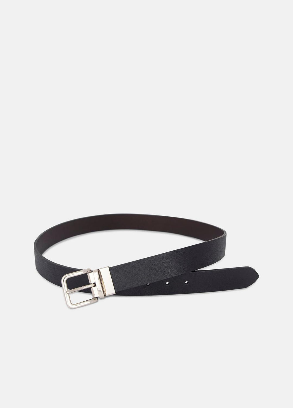 Men’s 32mm Reversible Leather Belt in Belts - BLACK