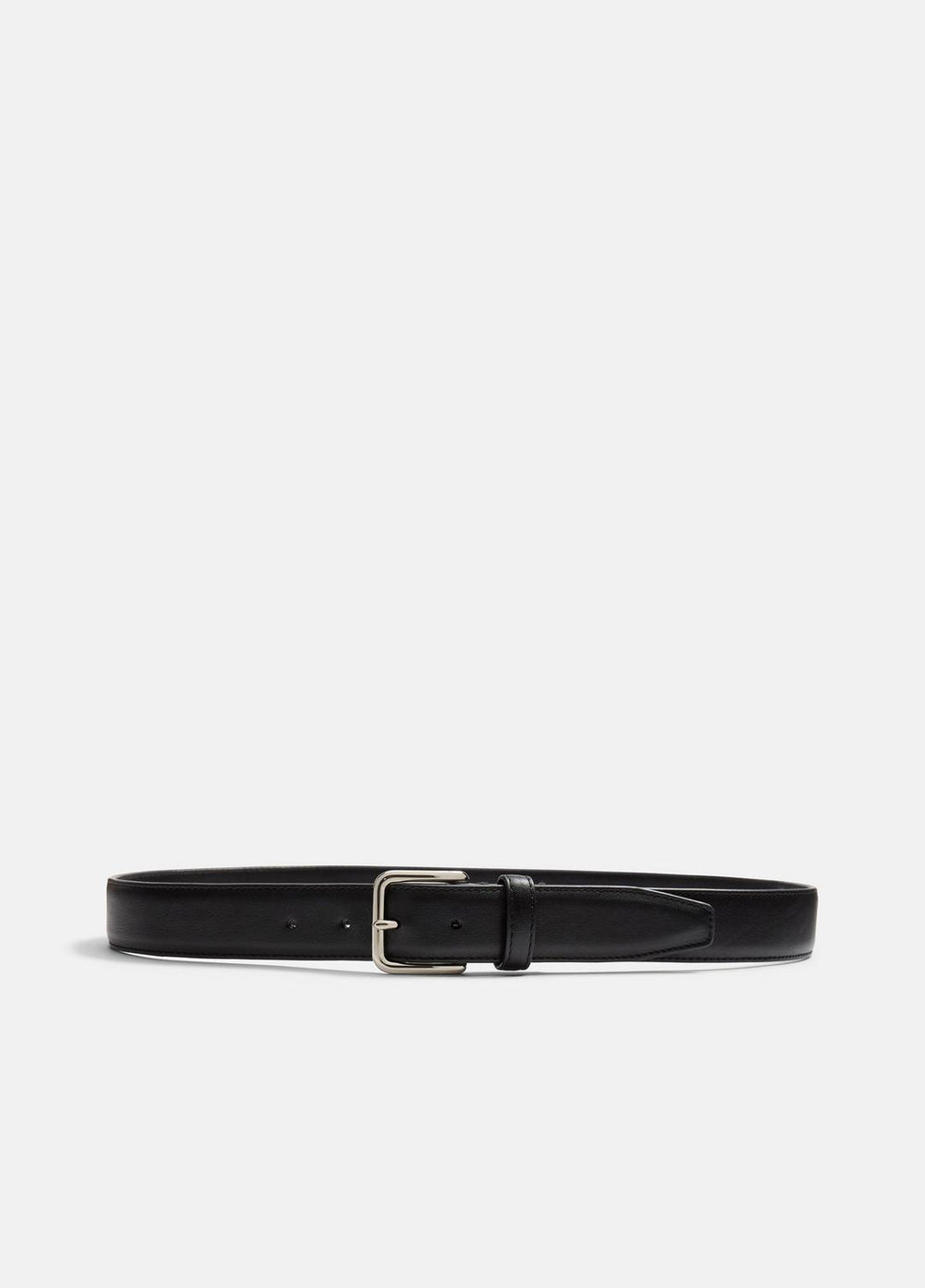 Men’s Classic Leather Belt in Belts - BLACK
