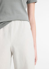 Cotton-Blend High-Waist Bias Pant in Pants & Shorts - SALT GLASS