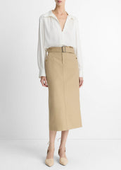 Cotton Trench Pencil Skirt in Dresses & Skirts - COBBLE STONE