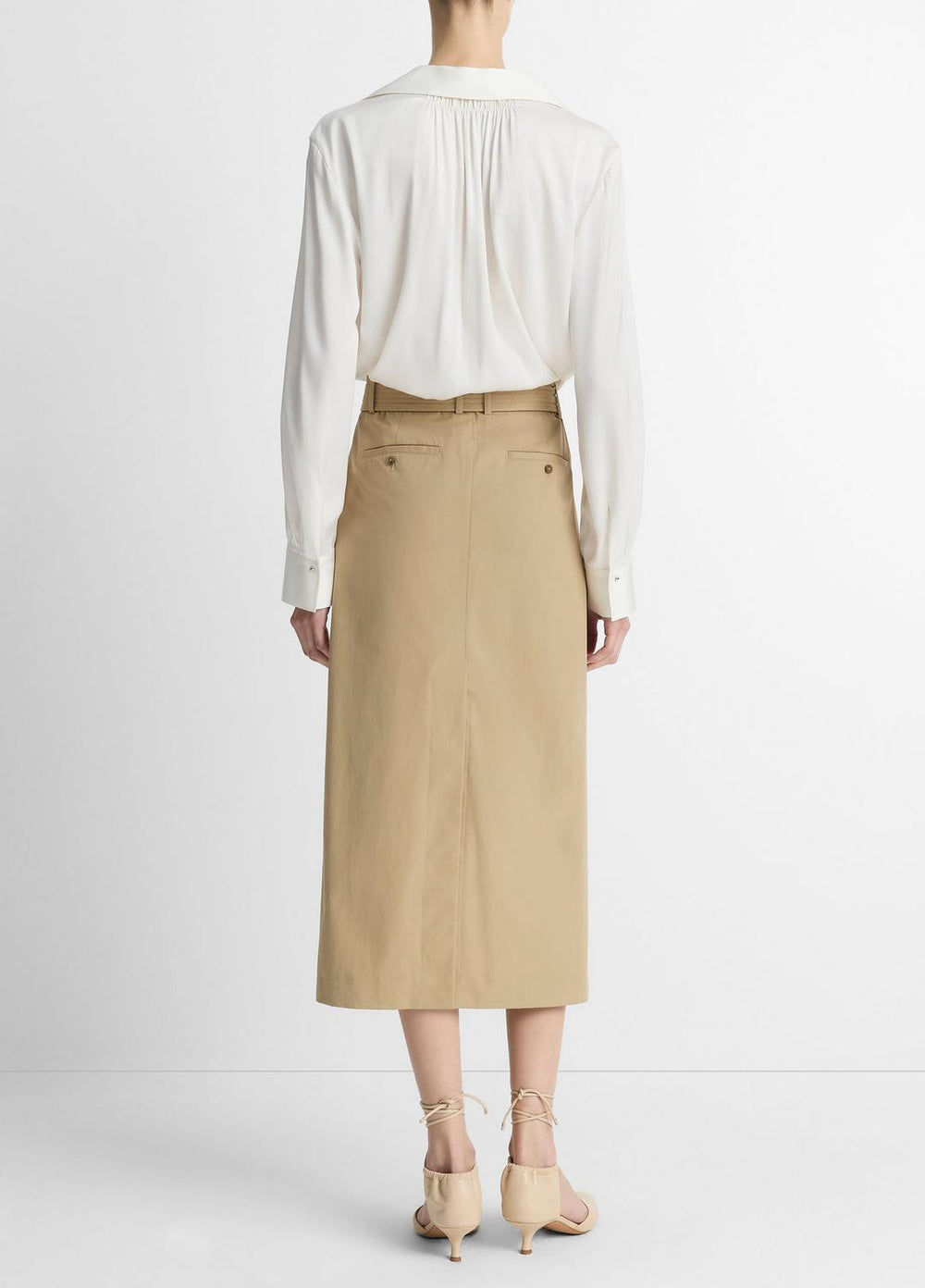 Cotton Trench Pencil Skirt in Dresses & Skirts - COBBLE STONE