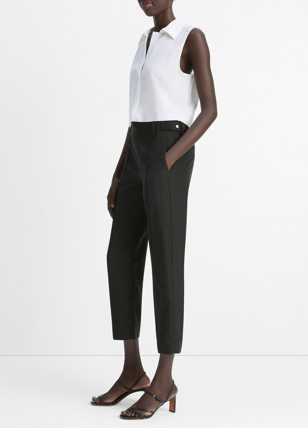 Utility Tab-Detail Pull-On Pant in Pants & Shorts - BLACK