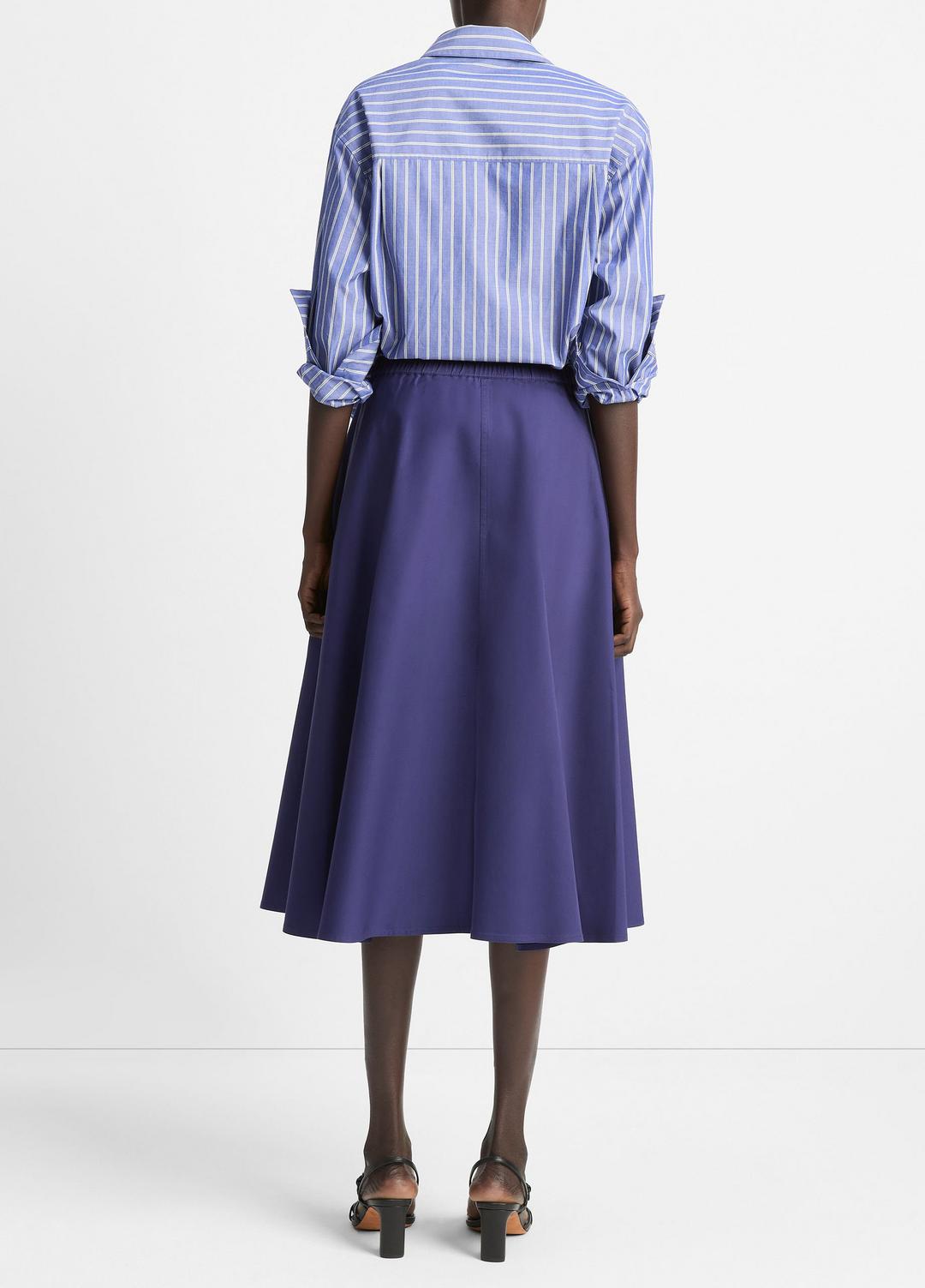 Cotton Full Skirt in Dresses & Skirts - DEEP IRIS