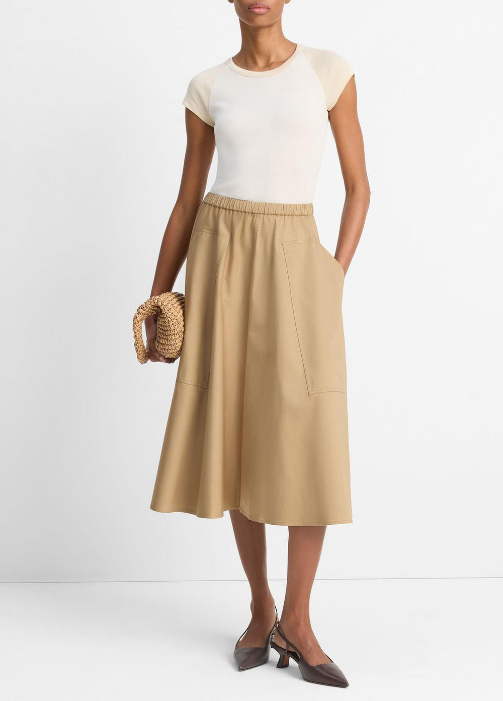 Cotton Full Skirt in Dresses & Skirts - DARK BARLEY