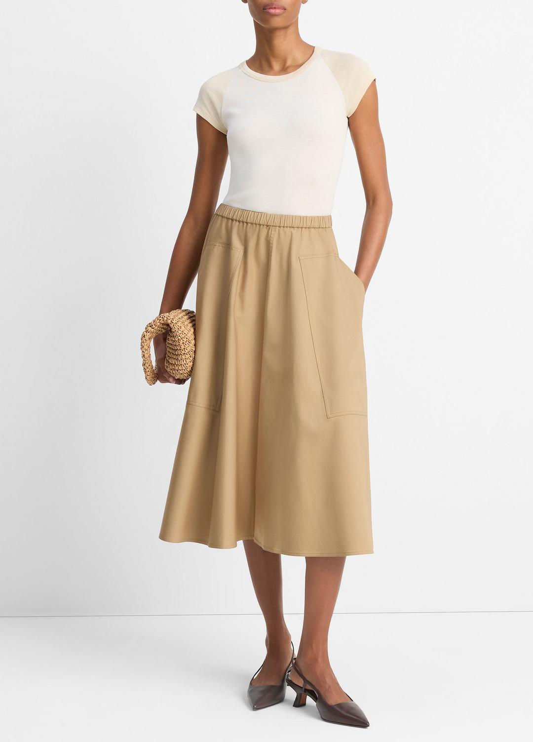 Cotton Full Skirt in Dresses & Skirts - DARK BARLEY