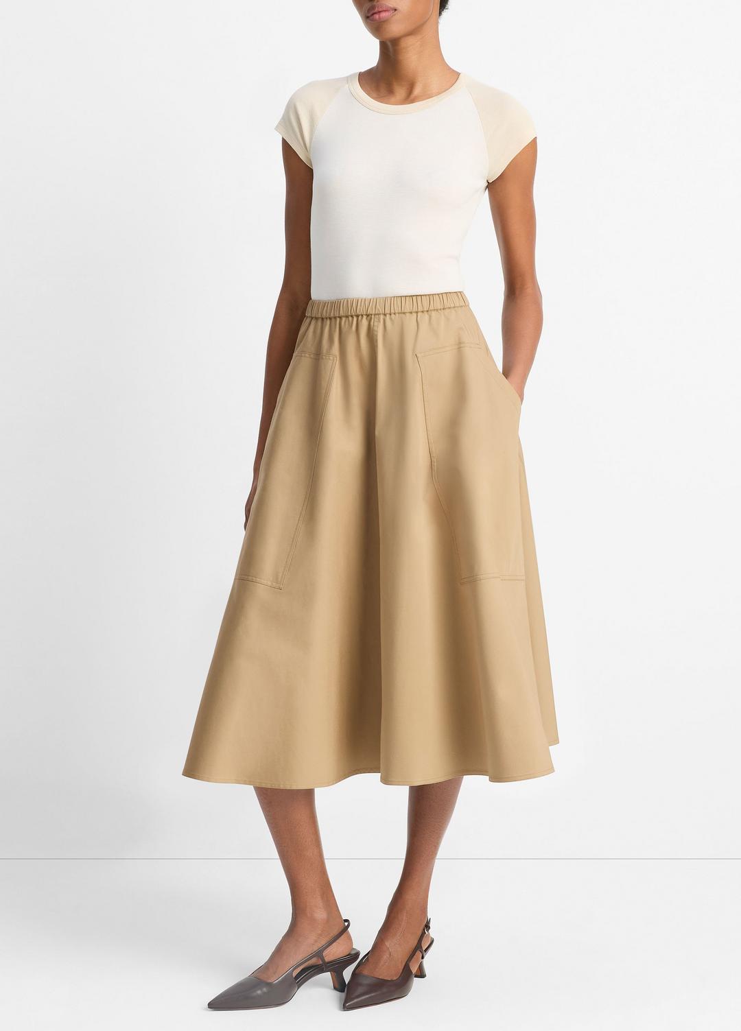 Cotton Full Skirt in Dresses & Skirts - DARK BARLEY