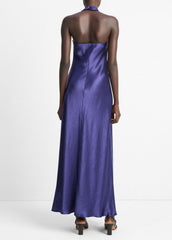 Satin Cowl-Neck Maxi Dress in Dresses & Skirts - DEEP IRIS
