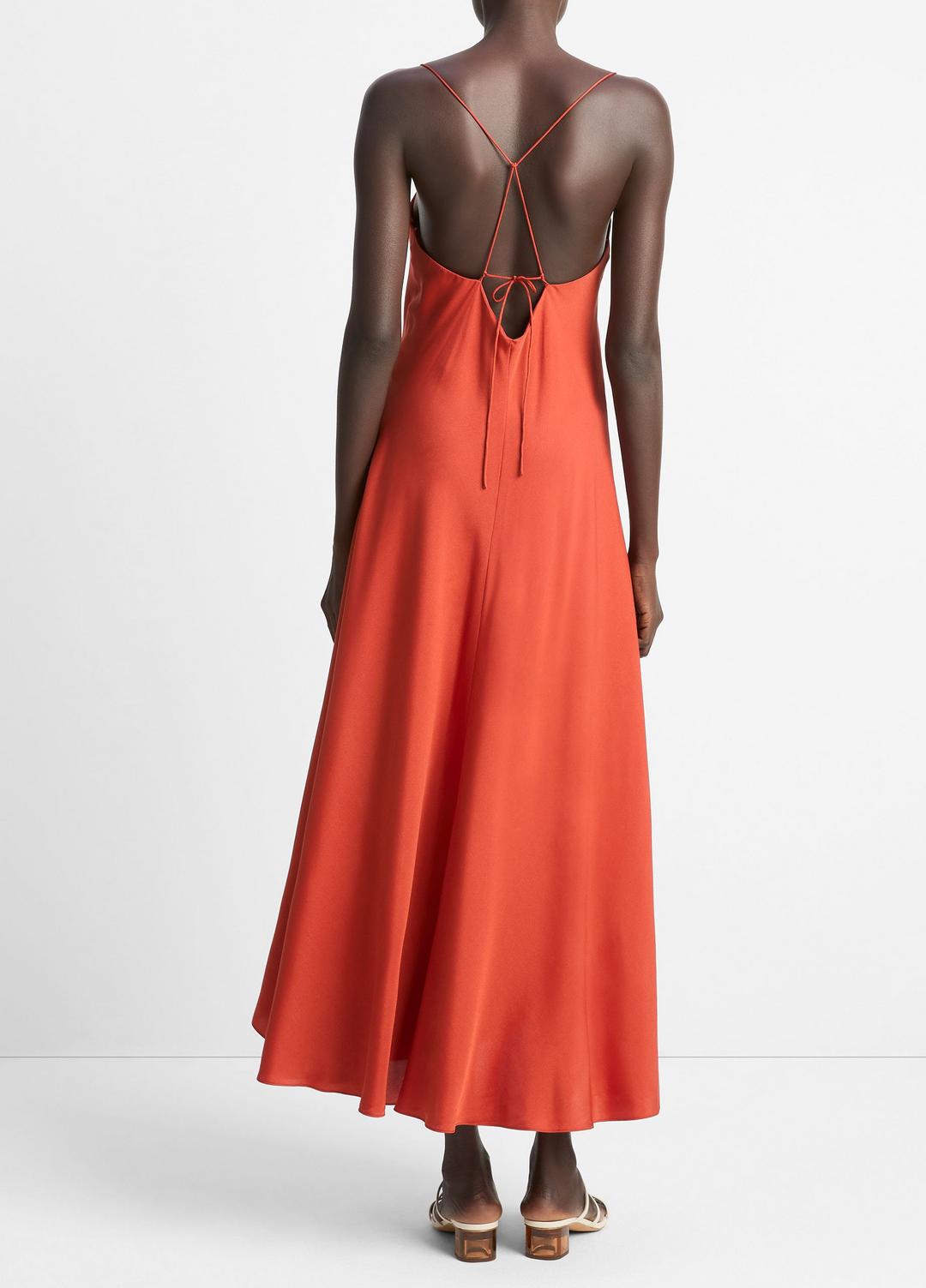 Silk-Blend A-Line Slip Dress in Dresses & Skirts - BRICK ROSE