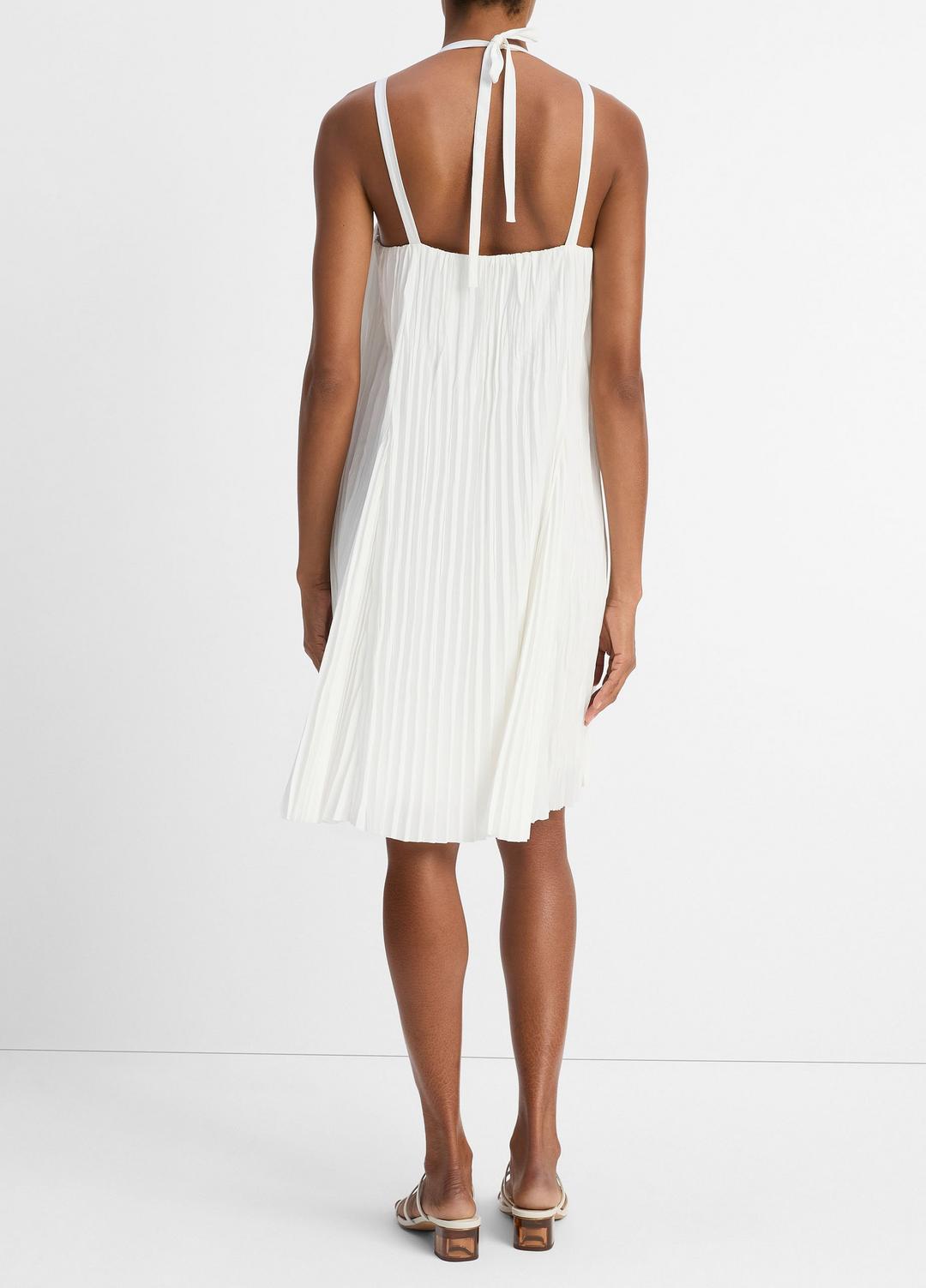 Pintuck Pleated A-Line Dress in Dresses & Skirts - OFF WHITE