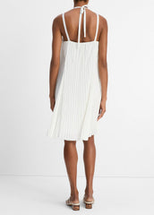 Pintuck Pleated A-Line Dress in Dresses & Skirts - OFF WHITE