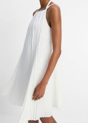 Pintuck Pleated A-Line Dress in Dresses & Skirts - OFF WHITE