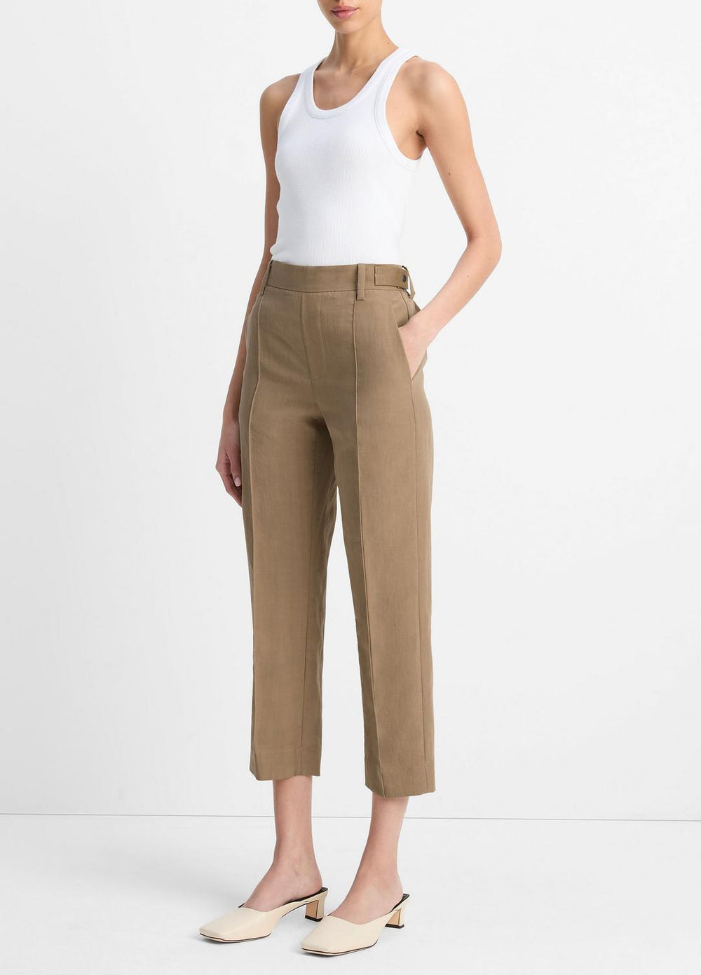 Utility Tab-Detail Pull-On Pant in Pants & Shorts - TAPENADE