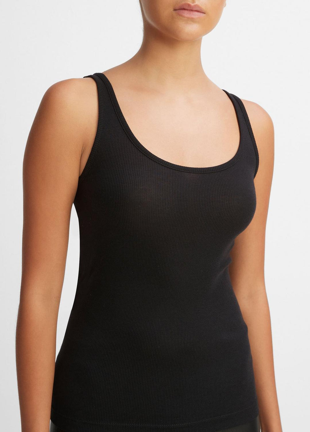 Scoop Neck Tank in Shirts & Tees - BLACK