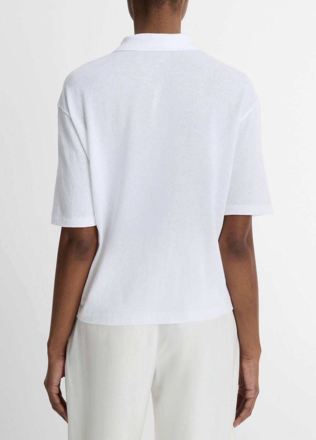 Easy Cotton Polo Shirt in Shirts & Tees - OPTIC WHITE