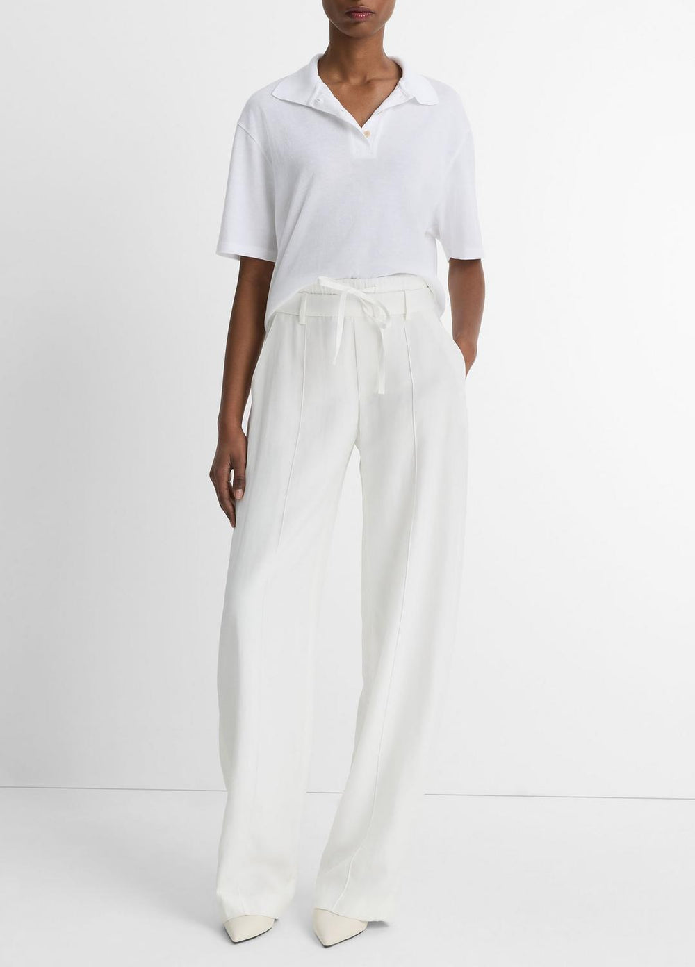Easy Cotton Polo Shirt in Shirts & Tees - OPTIC WHITE