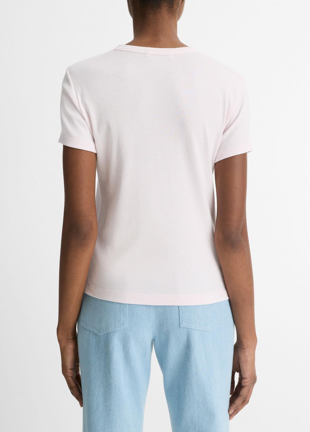 Pima Cotton-Blend '90s Shrunken T-Shirt in Shirts & Tees - BALLET