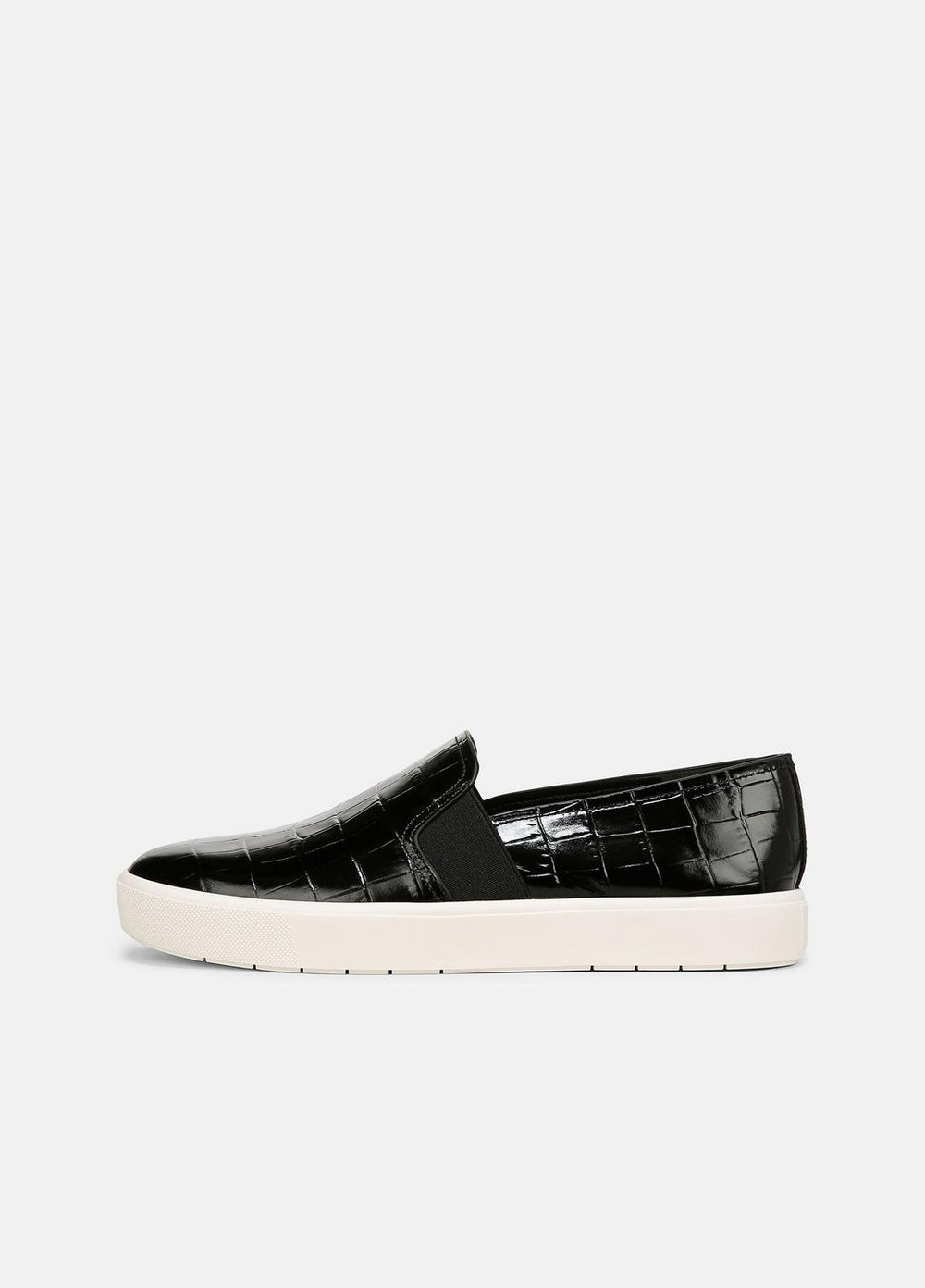 Blair Croc-Embossed Leather Sneaker in Shoes - BLACK
