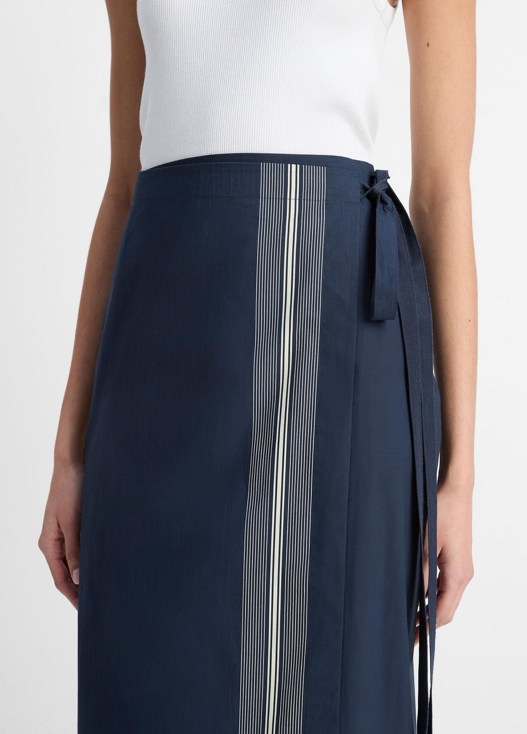Handkerchief-Stripe Straight Wrap Skirt in Dresses & Skirts - COASTAL BLUE/PALE CANYON
