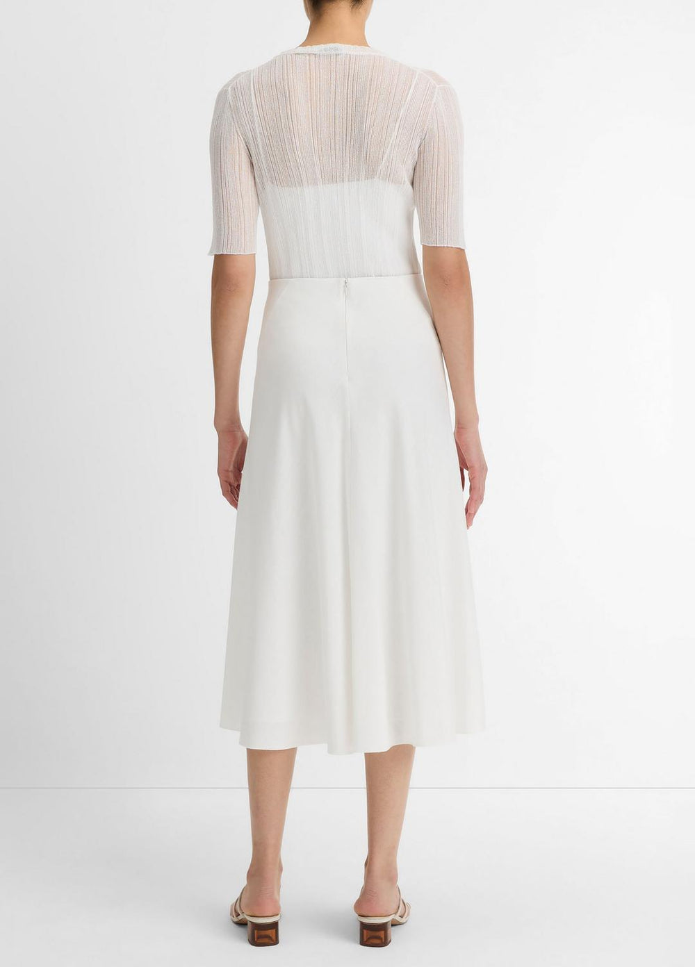 Bias A-Line Skirt in Dresses & Skirts - OFF WHITE