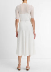 Bias A-Line Skirt in Dresses & Skirts - OFF WHITE