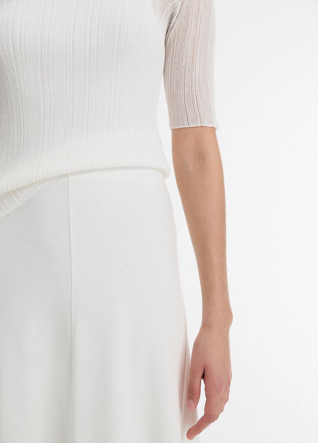 Bias A-Line Skirt in Dresses & Skirts - OFF WHITE