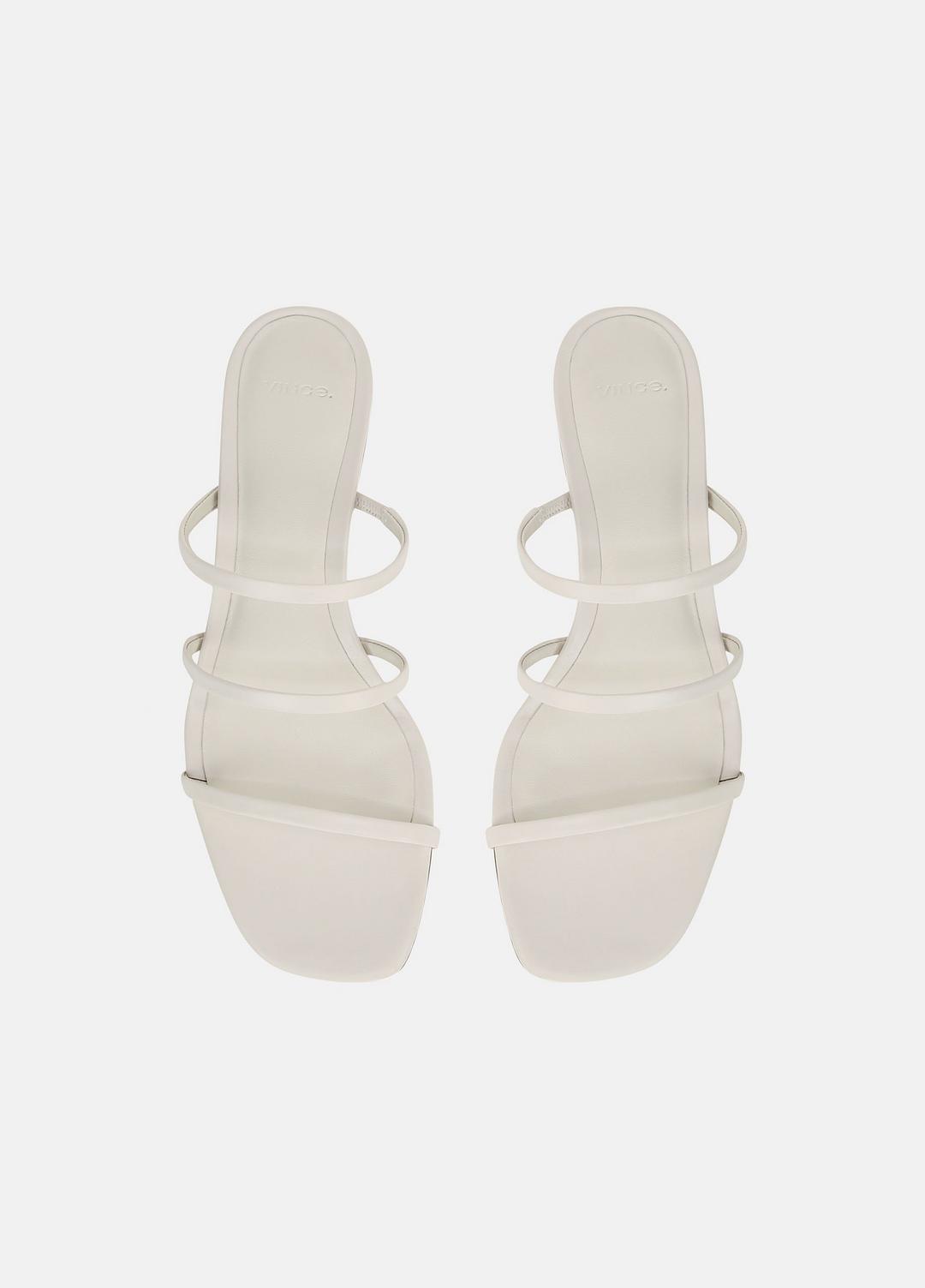 Palm Springs Leather Heeled Sandal in Shoes - WHITE STONE