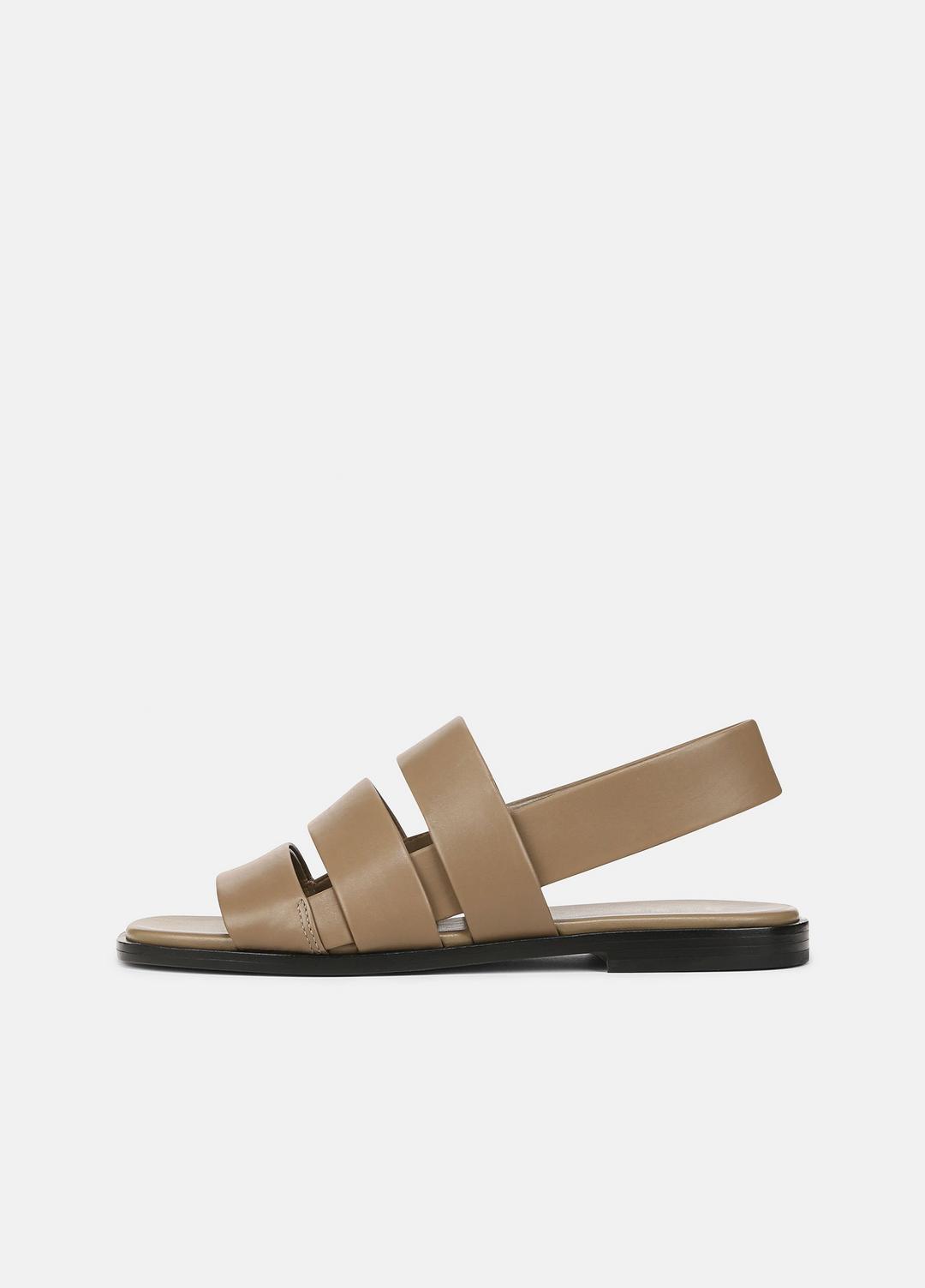 Mazie Leather Slingback Sandal in Shoes - SAND SHELL