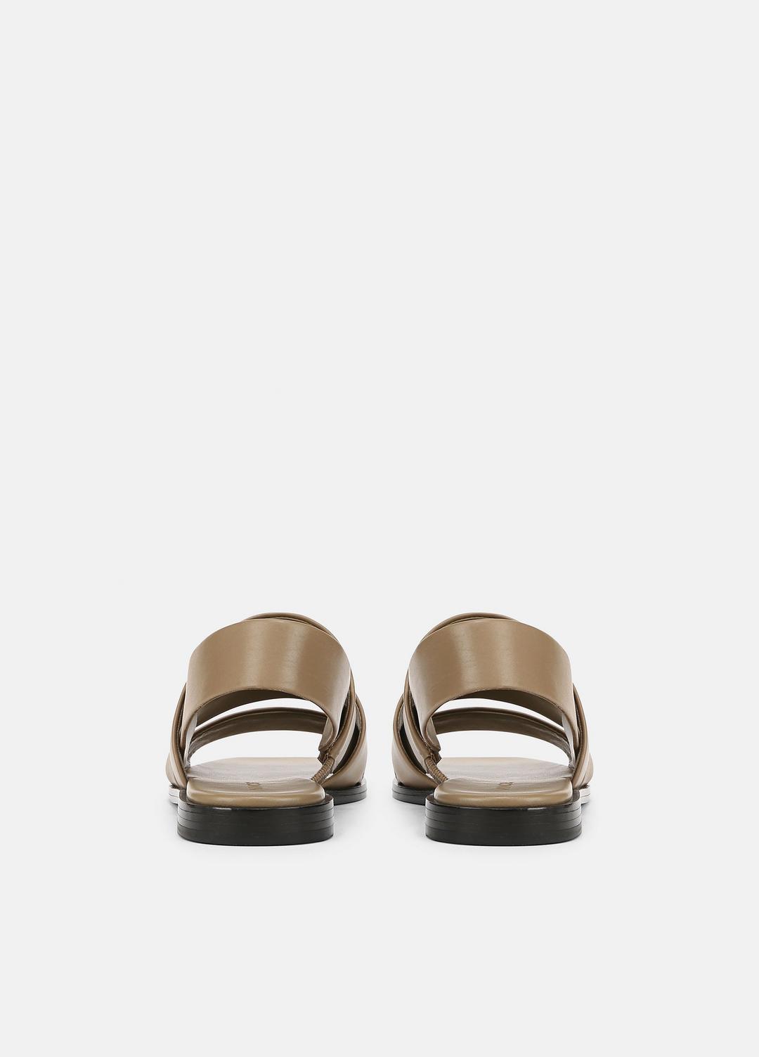 Mazie Leather Slingback Sandal in Shoes - SAND SHELL
