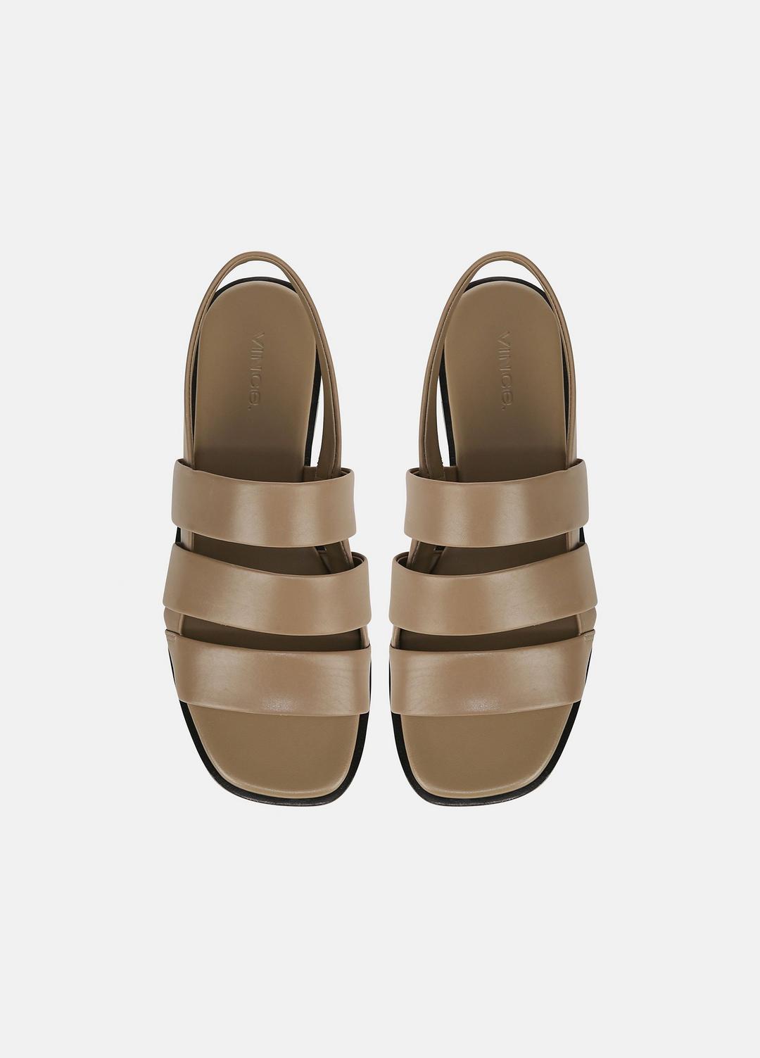 Mazie Leather Slingback Sandal in Shoes - SAND SHELL