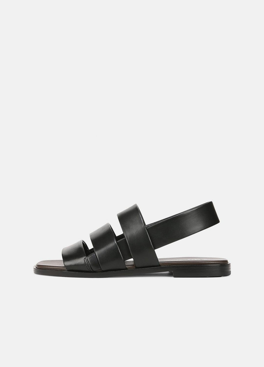 Mazie Leather Slingback Sandal in Shoes - BLACK