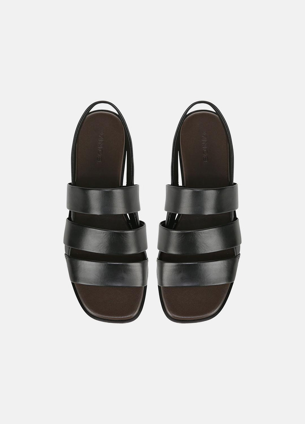 Mazie Leather Slingback Sandal in Shoes - BLACK