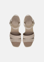 Gwen Suede Espadrille Wedge Sandals in Shoes - TAUPE CLAY