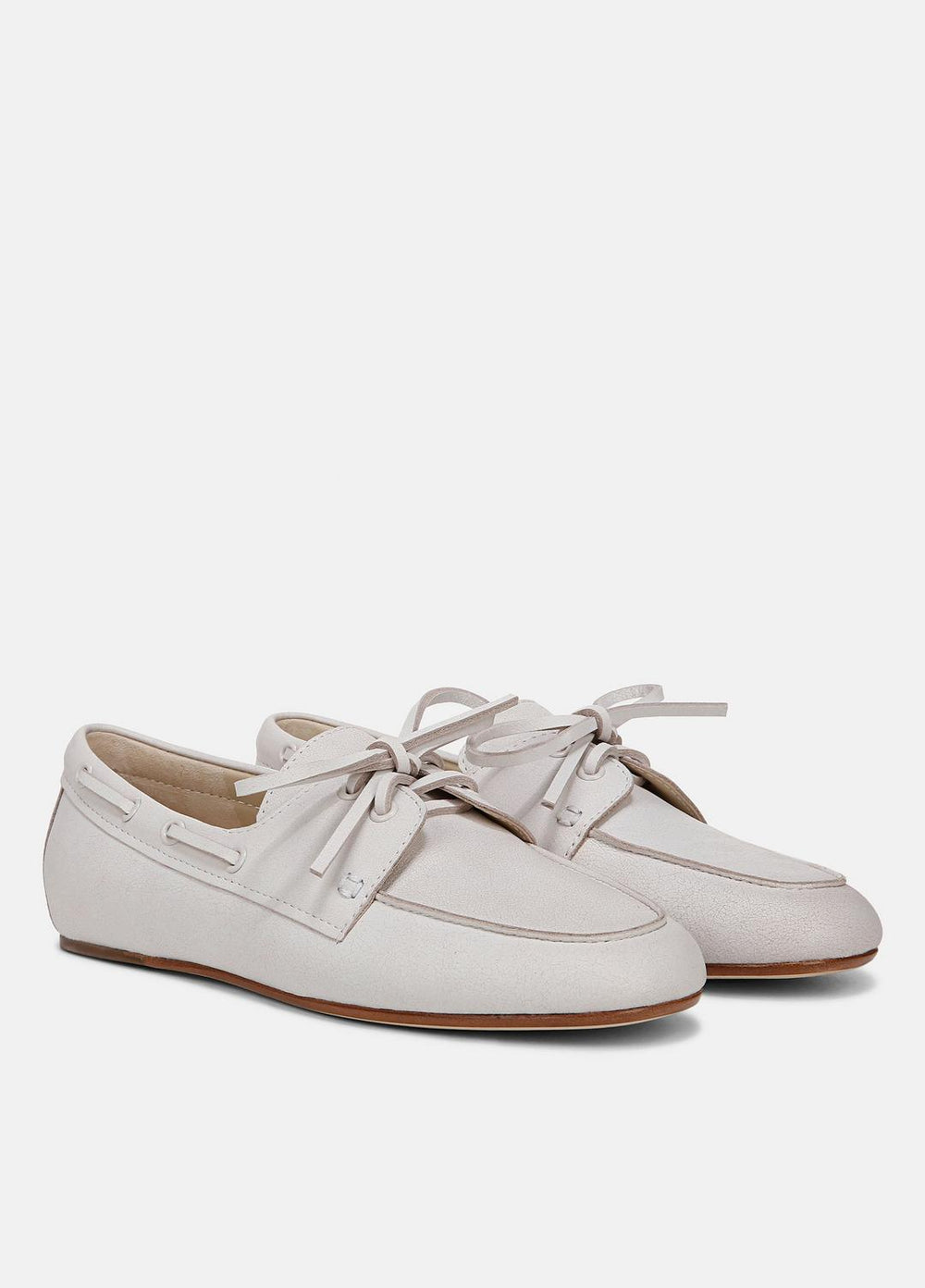 Marin Leather Lace-Up Loafer in Shoes - WHITE/SABBIA