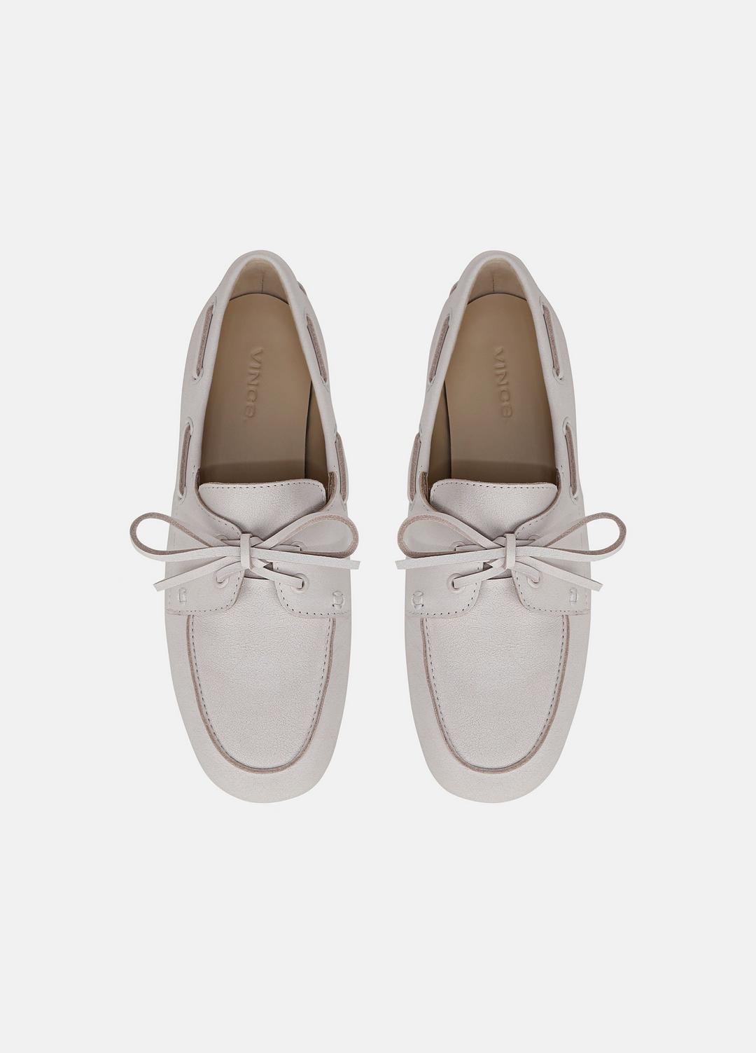 Marin Leather Lace-Up Loafer in Shoes - WHITE/SABBIA