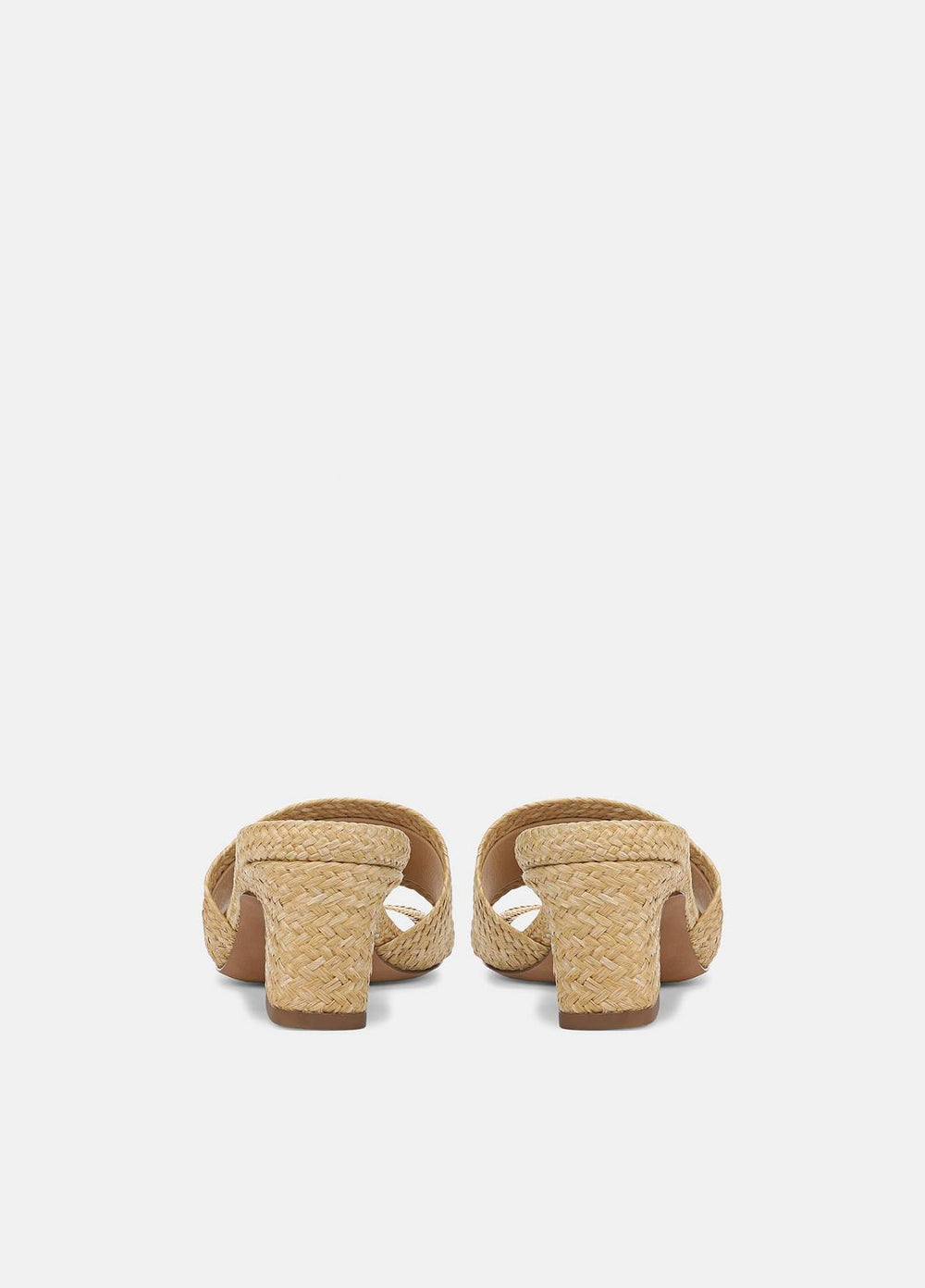 Ariana Raffia Heeled Sandal in Shoes - TOASTED WHEAT